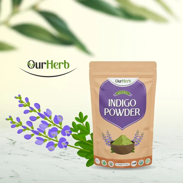 Indigo_+_Henna_Powder_|_For_Strengthening,_Conditioning_&_Nourishing_Hair_|_Suitable_For_All_Hair_Types_With_Spoon_Combo_Pack_-_200G_(100G_X_2)