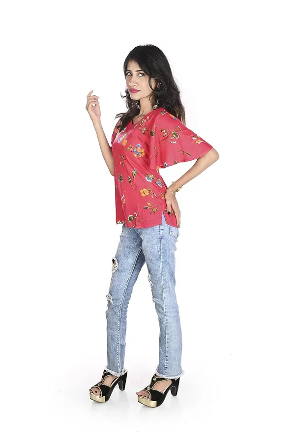 Red_Floral_Pattern_Rayon_Top_For_Women