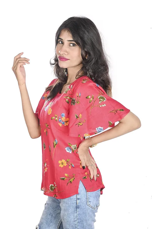Red_Floral_Pattern_Rayon_Top_For_Women