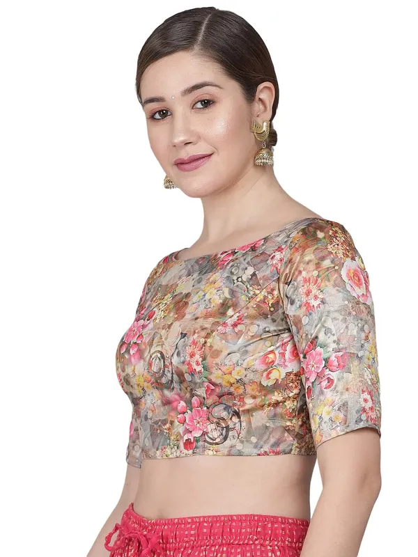 Hand‑Stitched_Art_Silk_Printed_Blouse_for_Women_–_Premium_Fabric,_Half_Sleeves_–_Festive_&_Everyday_Style
