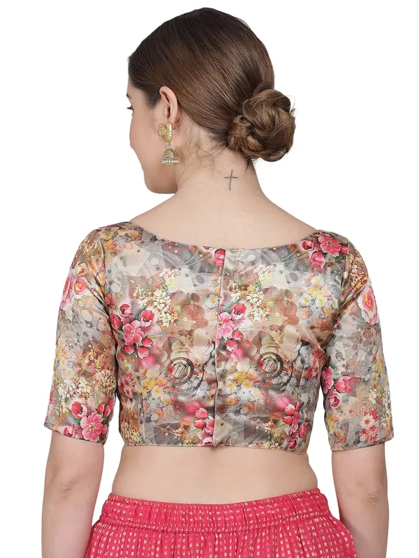 Hand‑Stitched_Art_Silk_Printed_Blouse_for_Women_–_Premium_Fabric,_Half_Sleeves_–_Festive_&_Everyday_Style