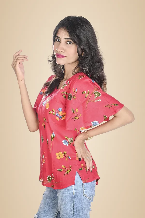 Red_Floral_Pattern_Rayon_Top_For_Women