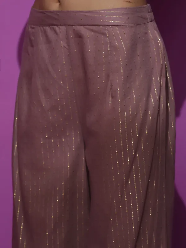Brown_Georgette_Kurta_Palazzo_With_Sequence_Work_Dupatta_For_Women
