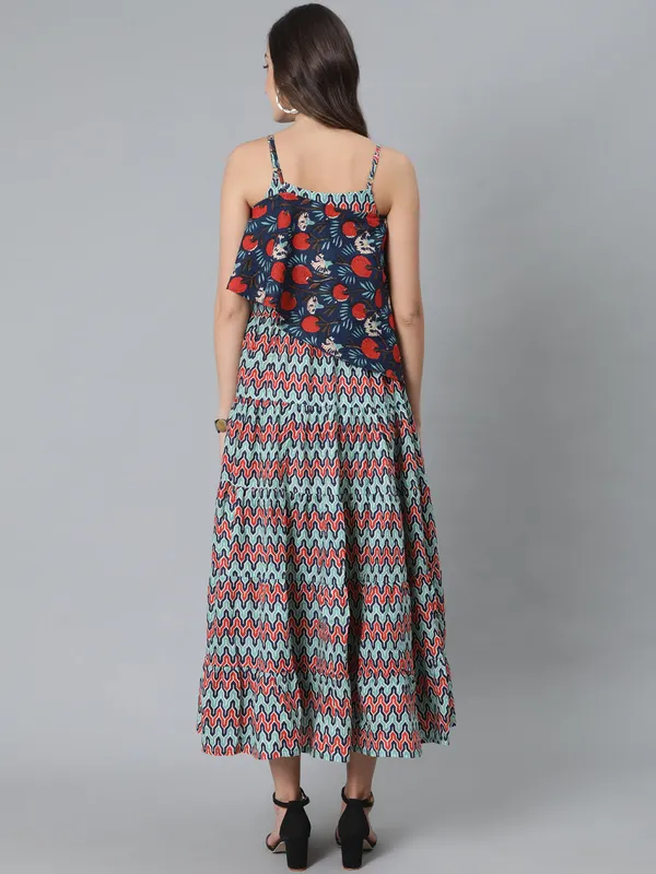 Blue_Cotton_Printed_Maxi_Dress_With_Cape_For_Women