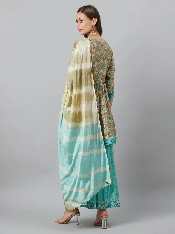 Beige_Silk_Printed_Kurta_Palazzo_With_Dupatta_For_Women