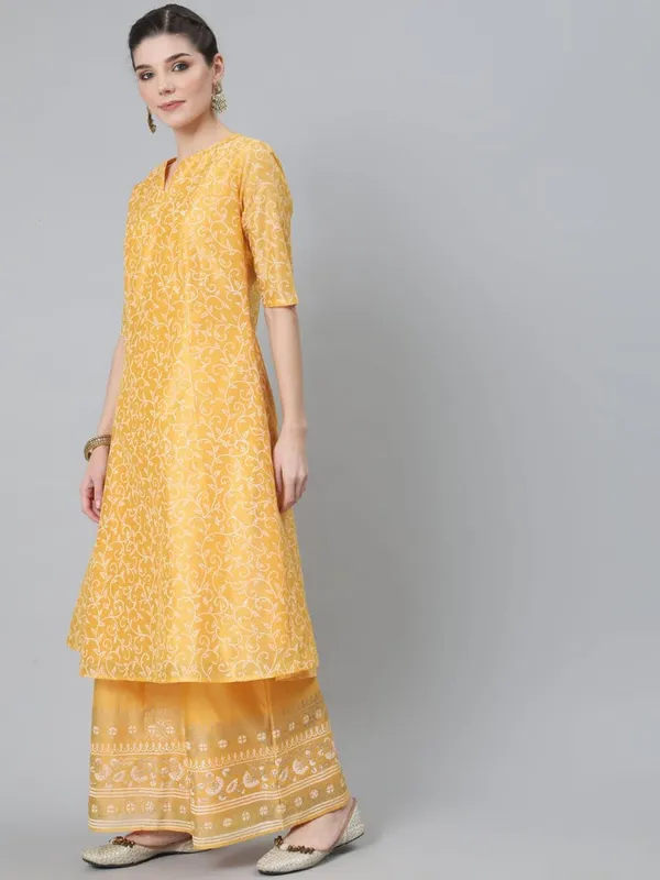 Yellow_Cotton_Kurta_Set_For_Women