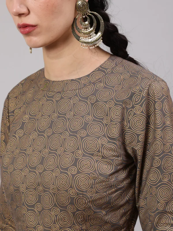 Grey_Cotton_Pure_Printed_Lehenga_Choli_With_Dupatta_For_Women