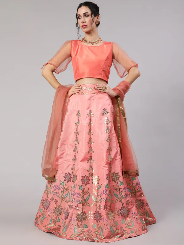 Peach_Taffeta_Gold_Zari_Work_Silk_Lehenga_Choli_With_Dupatta_For_Women