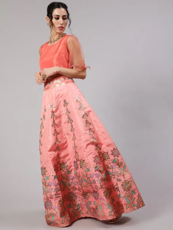 Peach_Taffeta_Gold_Zari_Work_Silk_Lehenga_Choli_With_Dupatta_For_Women