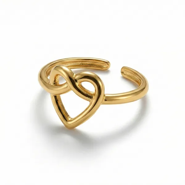 Heart_Knot_Adjustable_Ring_For_Women_|_Anti_Tarnish