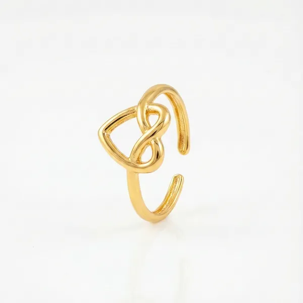 Heart_Knot_Adjustable_Ring_For_Women_|_Anti_Tarnish