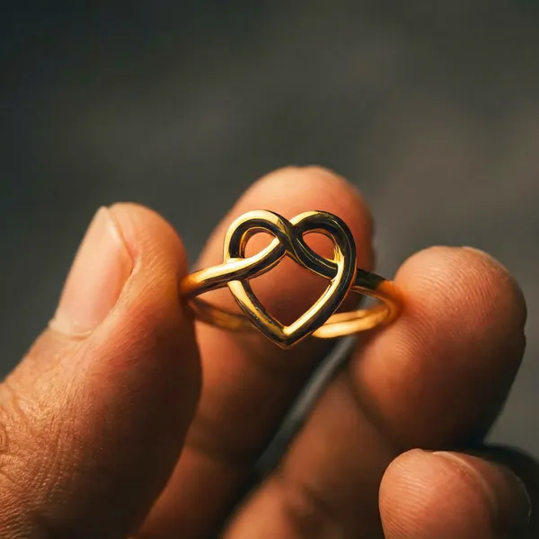 Heart_Knot_Adjustable_Ring_For_Women_|_Anti_Tarnish