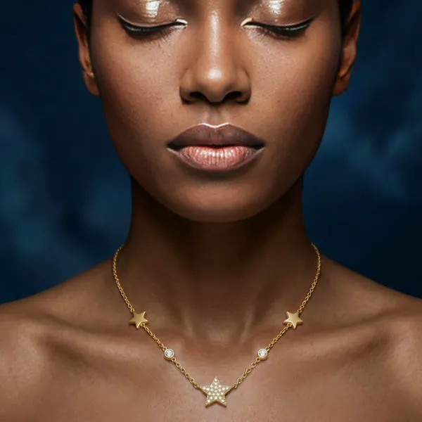 Starlight_Serenade_Adjustable_Chain_Necklace_For_Women