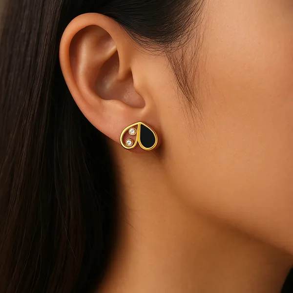 Black_Twin_Flame_Studs_Earring_For_Women