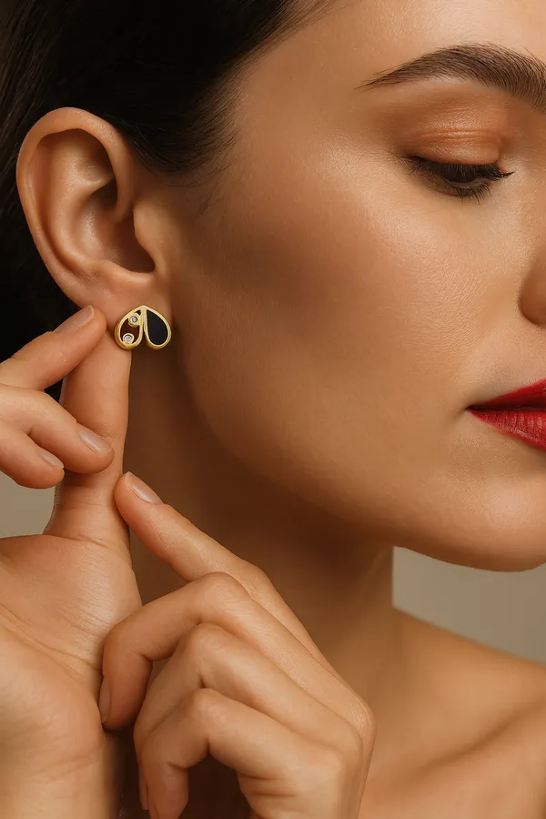 Black_Twin_Flame_Studs_Earring_For_Women