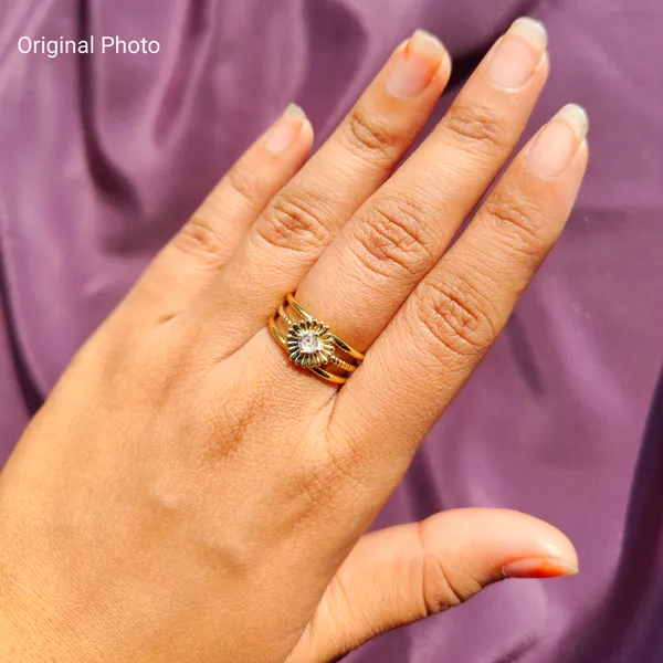 Daisy_Cluster_Adjustable_Ring_For_Women