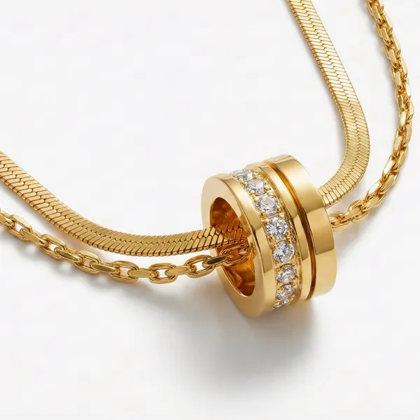 Rondelle_Adjustable_Dual_Chain_Necklace_For_Women