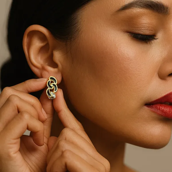 The_Black_Orchid_Earring_For_Women