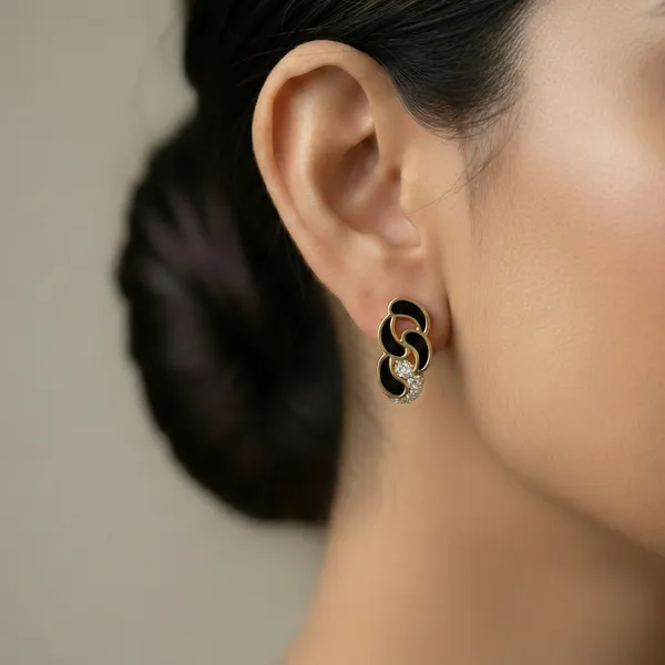 The_Black_Orchid_Earring_For_Women