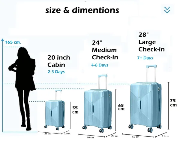 Blue_Polypropylene_Hard_Trolley_Suitcase_For_Unisex