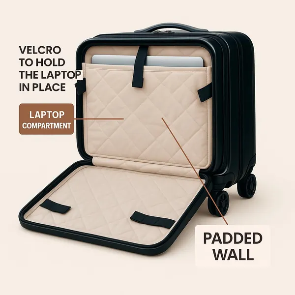 Black_Polycarbonate_Cabin_Trolley_Bag_With_Laptop_Compartment_For_Unisex