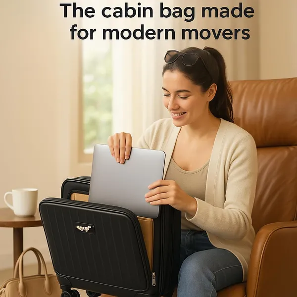 Black_Polycarbonate_Cabin_Trolley_Bag_With_Laptop_Compartment_For_Unisex