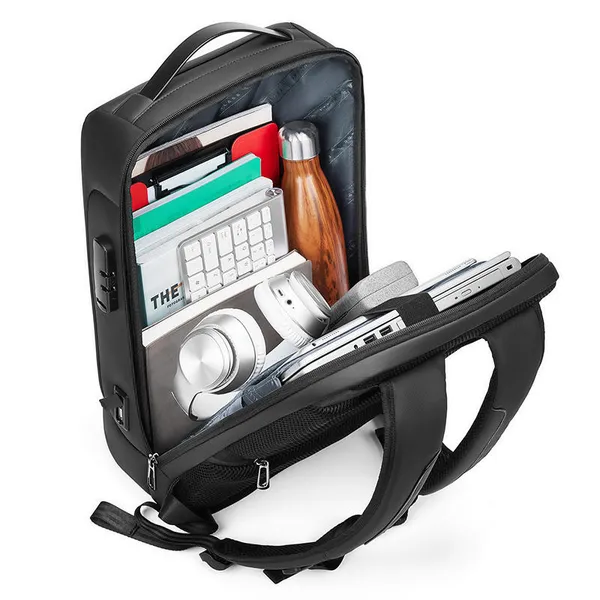 Black_Laptop_Backpack_For_Men_And_Women_Fits_16_Inch_Laptop_And_Anti_Theft_Business_Bag_With_Usb_Charging_Port_And_Organizer_Compartment_Water_Resistant_Office_Bag_21L_Compact_Backpack