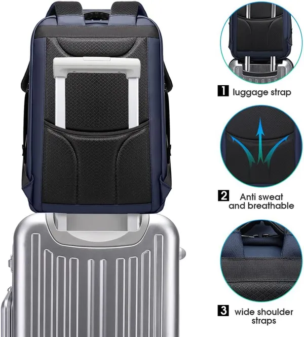 Navy_Blue_Laptop_Backpack_30L_Premium_Polyester_Fits_16In_Laptops_Usb_Charging_Luggage_Sleeve_Numbered_Lock_And_Hidden_Pocket_Water_Resistant_Multipurpose_Laptop_Bag