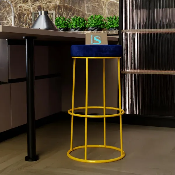 Green_Metal_Bar_Stool_For_Home_Decor