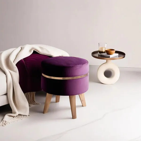Purple_Wood_Ottoman_For_Home_Decor