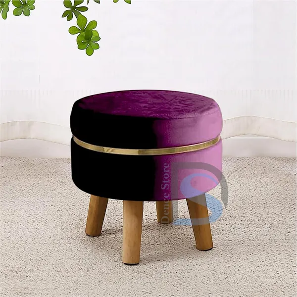 Purple_Wood_Ottoman_For_Home_Decor