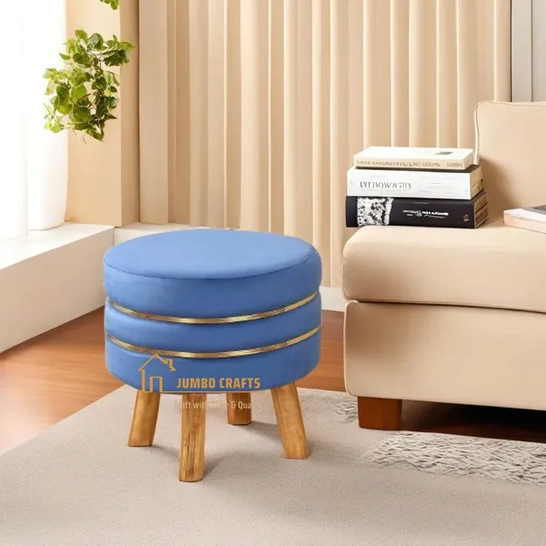 Blue_Mango_Wood_Ottoman_For_Home_Decor