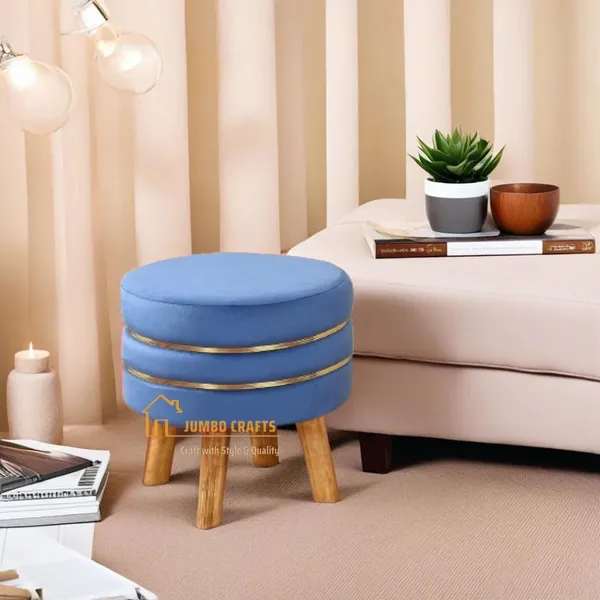 Blue_Mango_Wood_Ottoman_For_Home_Decor