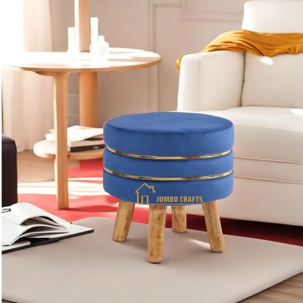 Blue_Mango_Wood_Ottoman_For_Home_Decor