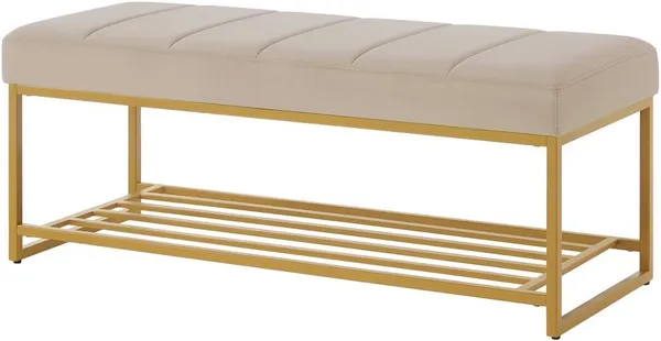 Cream_Wood_Bench_For_Home_Decor