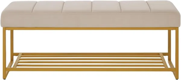 Cream_Wood_Bench_For_Home_Decor