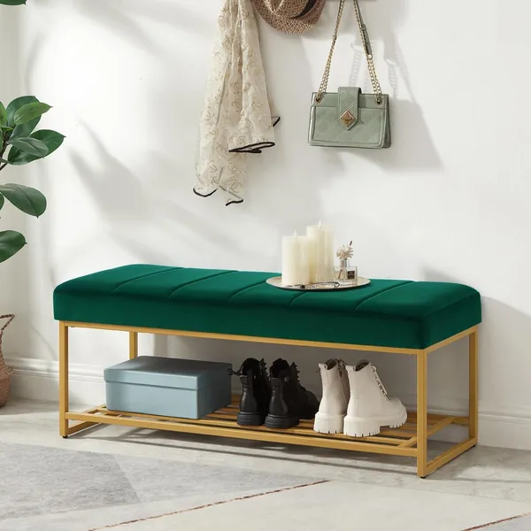 Green_Wood_Bench_For_Home_Decor
