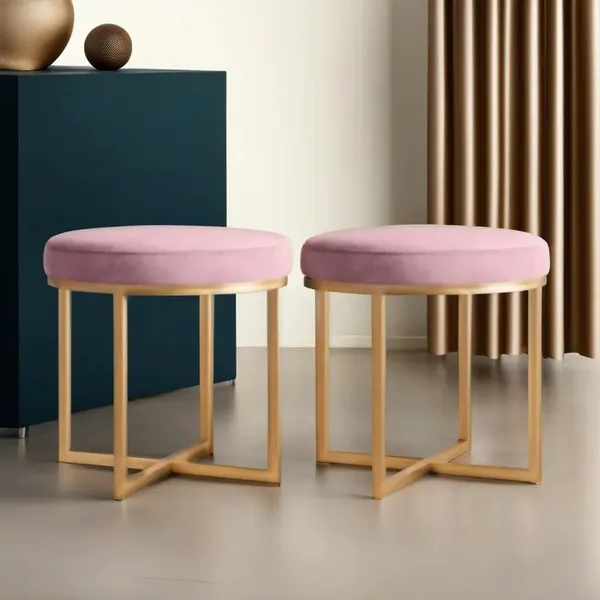 Pink_Metal_Ottoman_For_Home_Decor