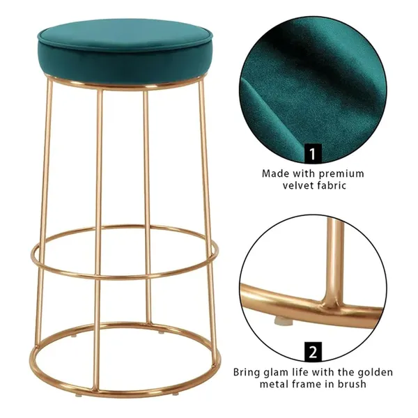 Green_Metal_Bar_Stool_For_Home_Decor