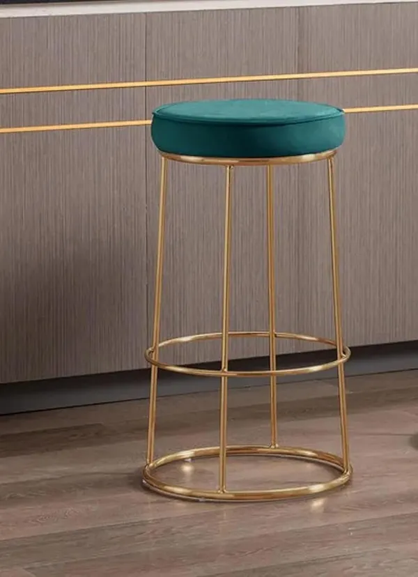 Green_Metal_Bar_Stool_For_Home_Decor