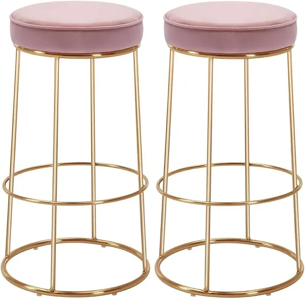 Pink_Metal_Bar_Stool_For_Home_Decor