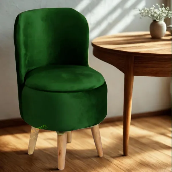 Green_Wood_Bar_Stool_For_Home_Decor