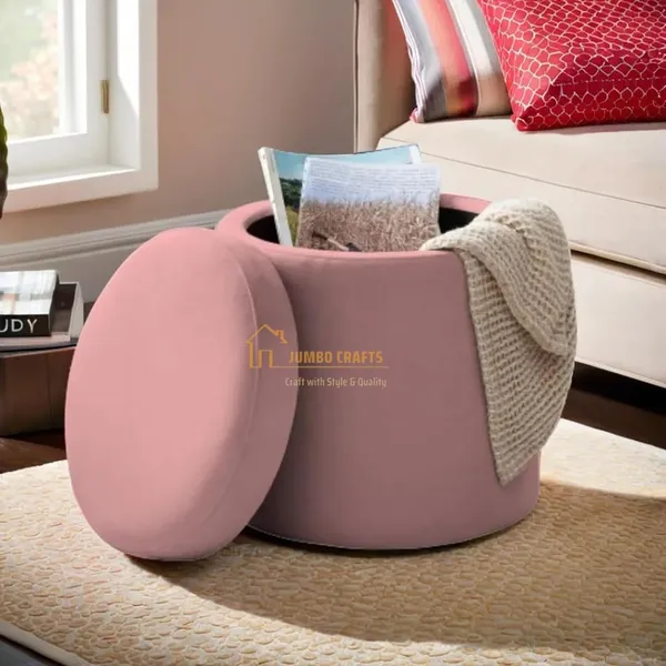Pink_Wood_Ottoman_For_Home_Decor