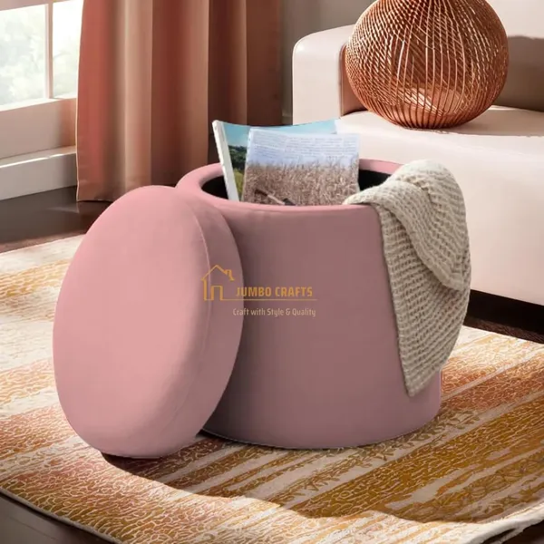 Pink_Wood_Ottoman_For_Home_Decor
