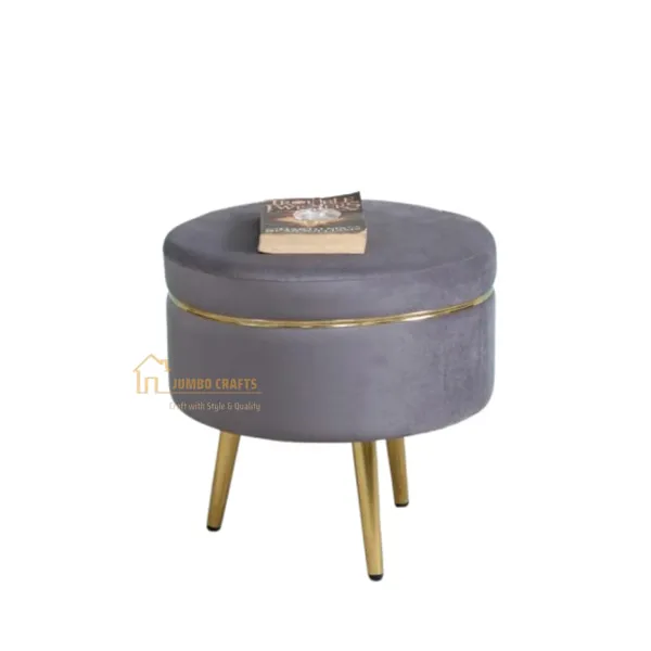 Grey_Metal_Ottoman_For_Home_Decor