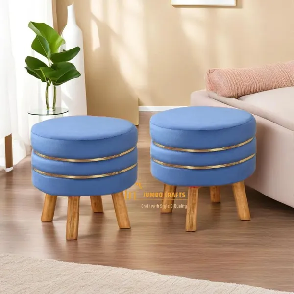 Blue_Mango_Wood_Ottoman_For_Home_Decor
