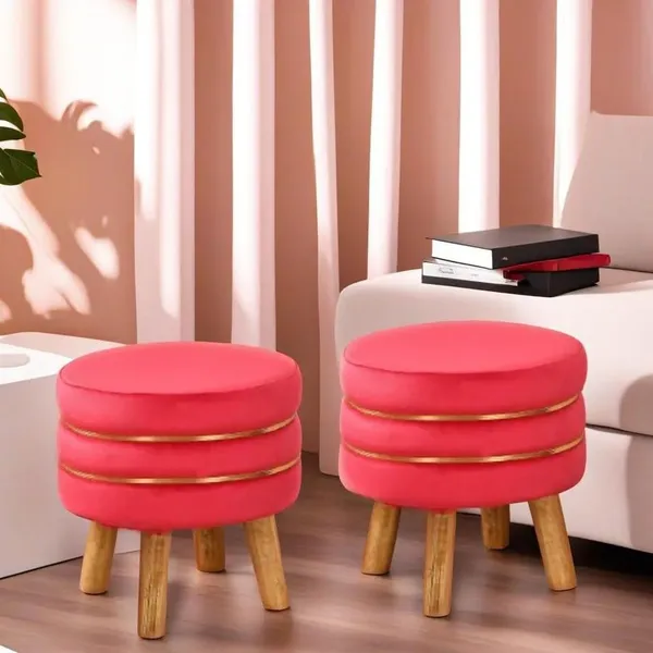 Pink_Mango_Wood_Ottoman_For_Home_Decor