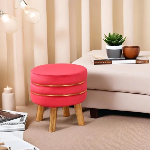 Pink_Mango_Wood_Ottoman_For_Home_Decor