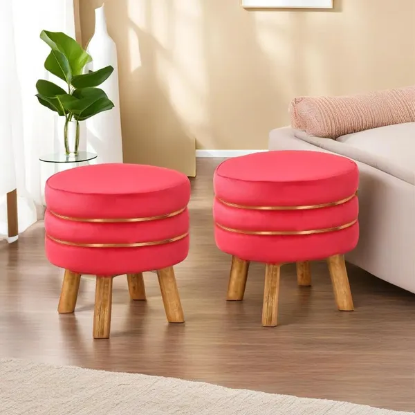 Pink_Mango_Wood_Ottoman_For_Home_Decor
