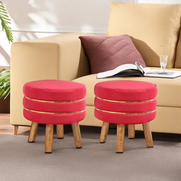 Pink_Mango_Wood_Ottoman_For_Home_Decor